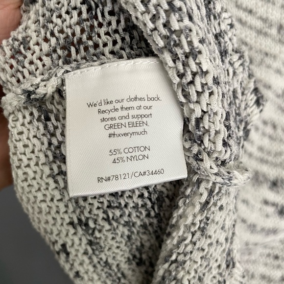Eileen Fisher Striped V-Neck Sweater Size Small - Picture 4 of 4